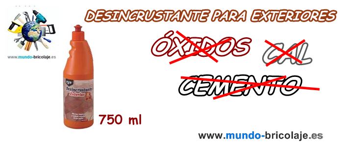 Como usar un desincrustante para exteriores